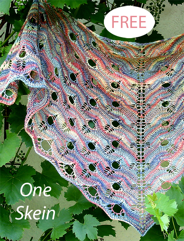 Free Ricochet Shawl Knitting Pattern