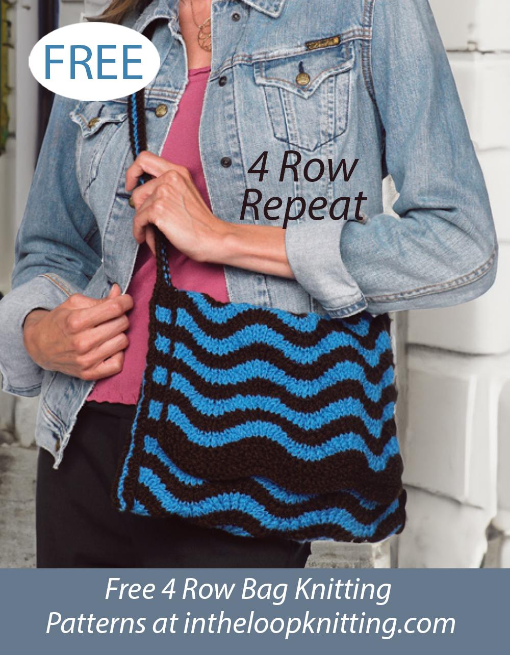 Free Ripple Bag Knitting Pattern