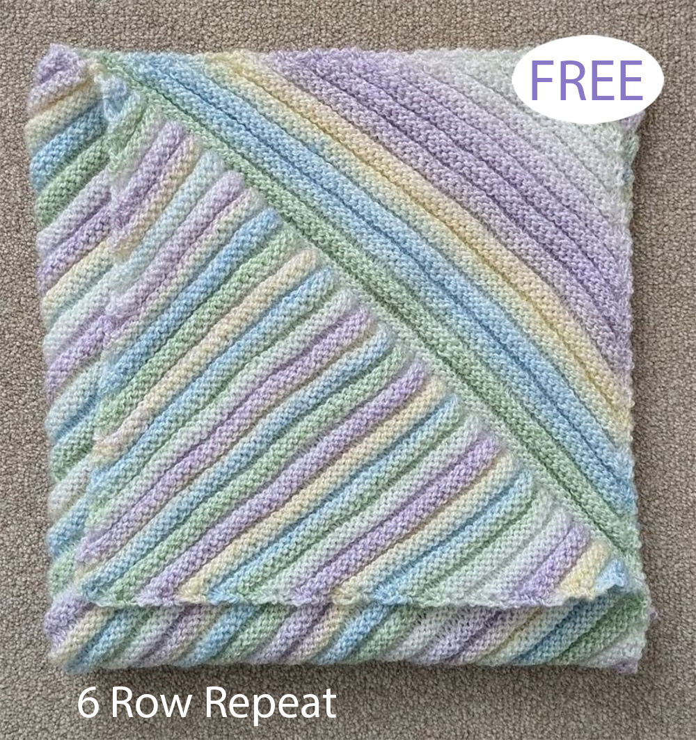 Ripple Blanket Baby Blanket Knitting Pattern