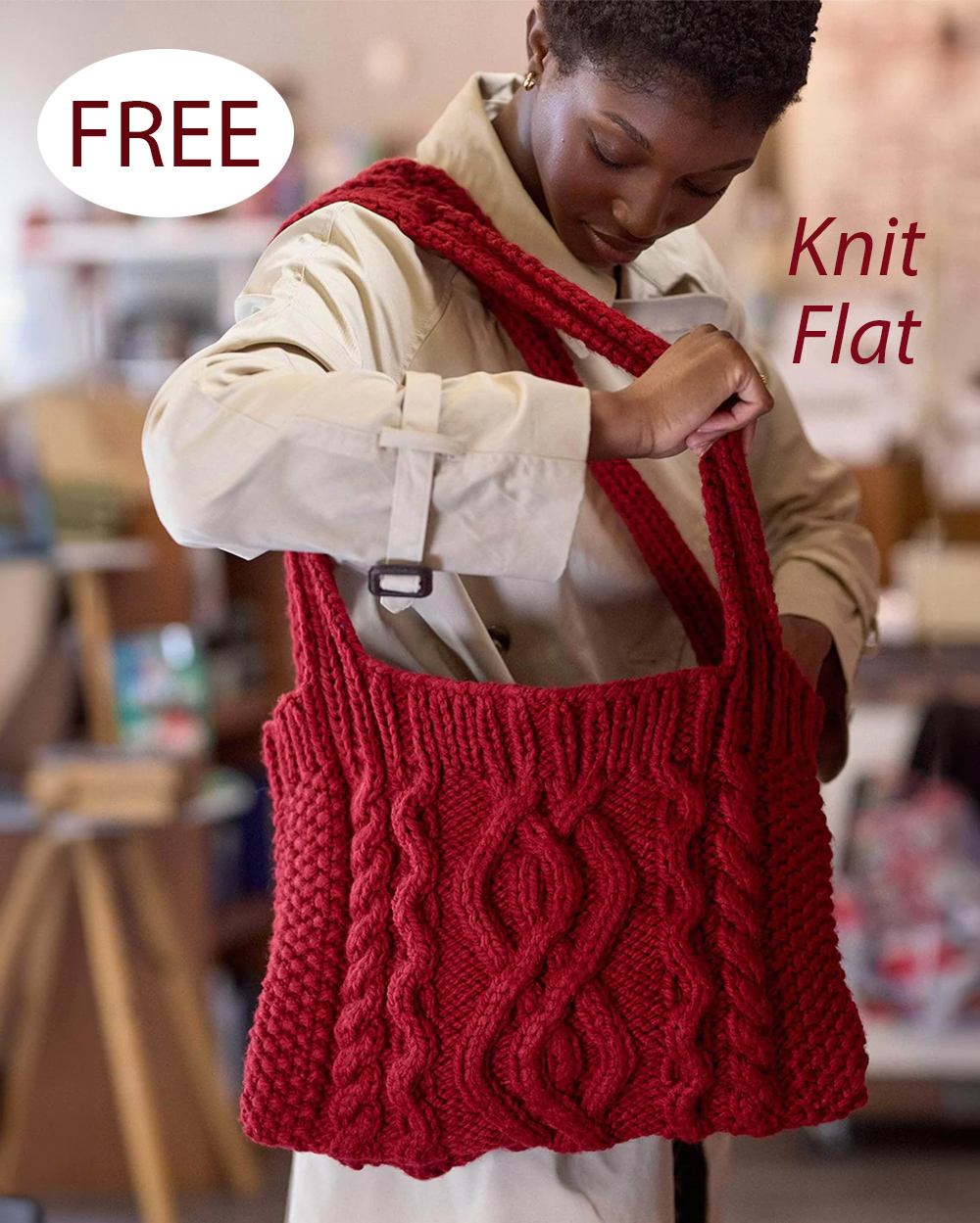 Free Ripple Rhapsody Tote Knitting Pattern