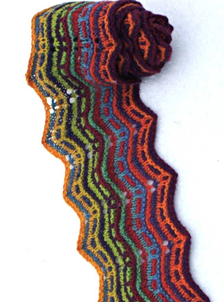 Knitting Pattern for Ripple Slip Scarf