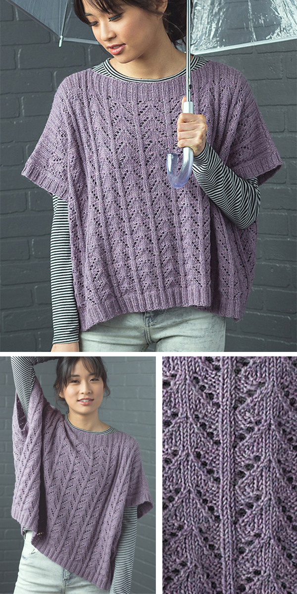 Knitting Pattern for Easy 8 Row Repeat Riprap Top