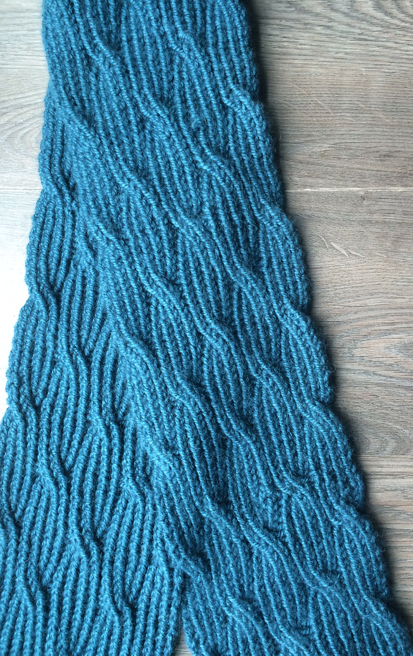 Double Knitting: How to Knit a Reversible Scarf 