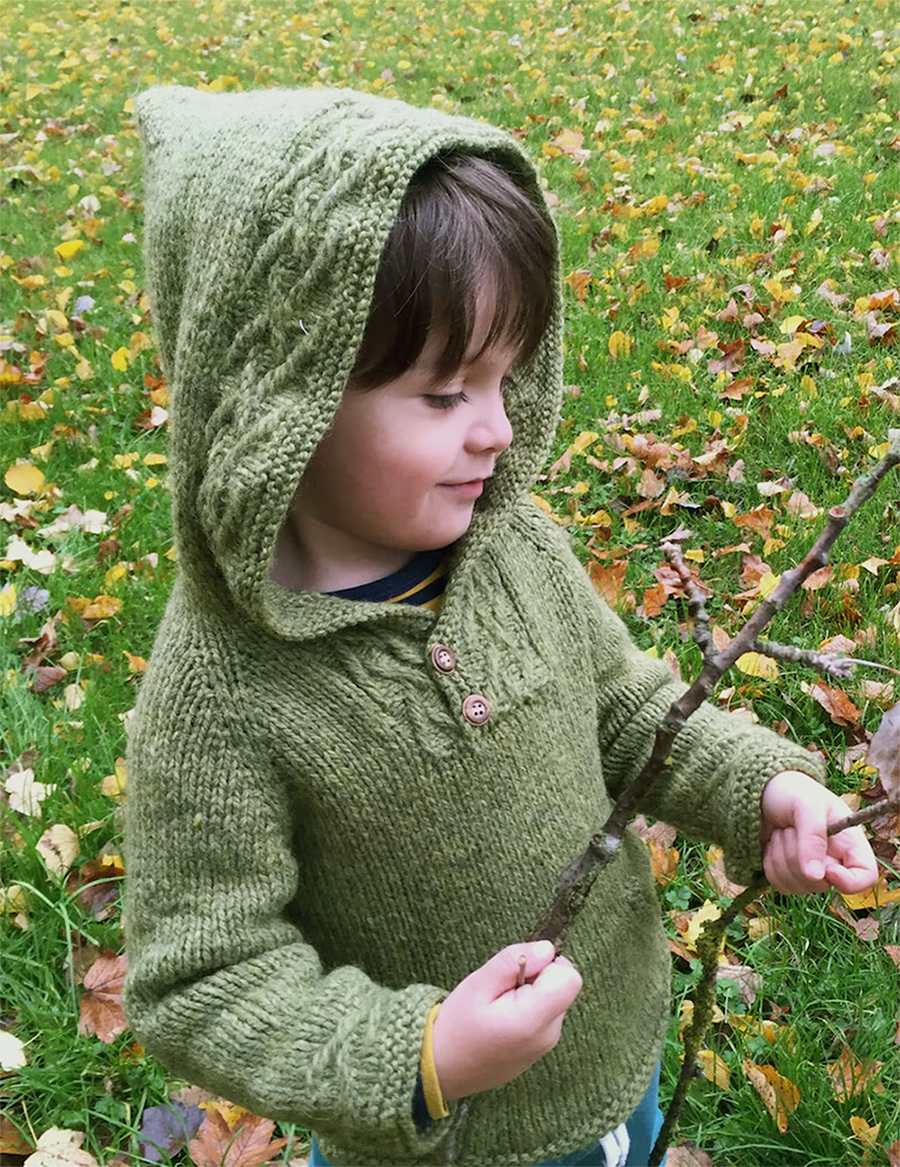 Robin Hoodie Knitting Pattern