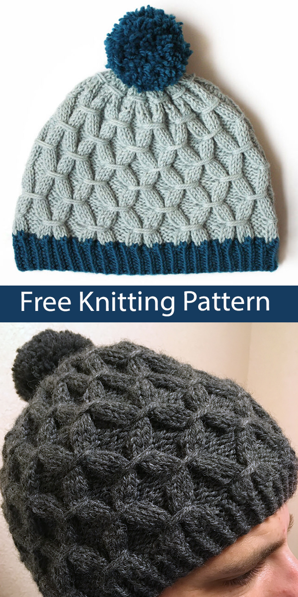 Free Hat Knitting Pattern Rock the Smock Hat