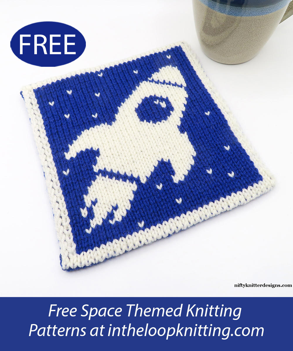 Free Rocket Ship Potholder Knitting Pattern
