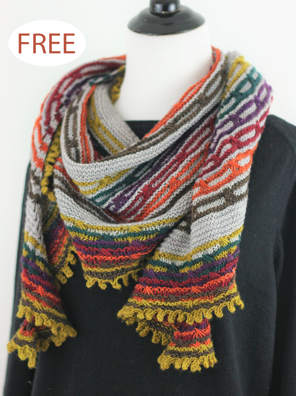 Free Rockhound Shawl Knitting Pattern