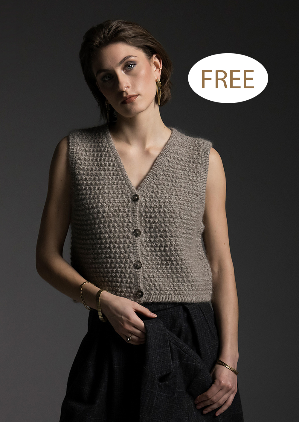 Free Knitting Pattern Ronja Vest