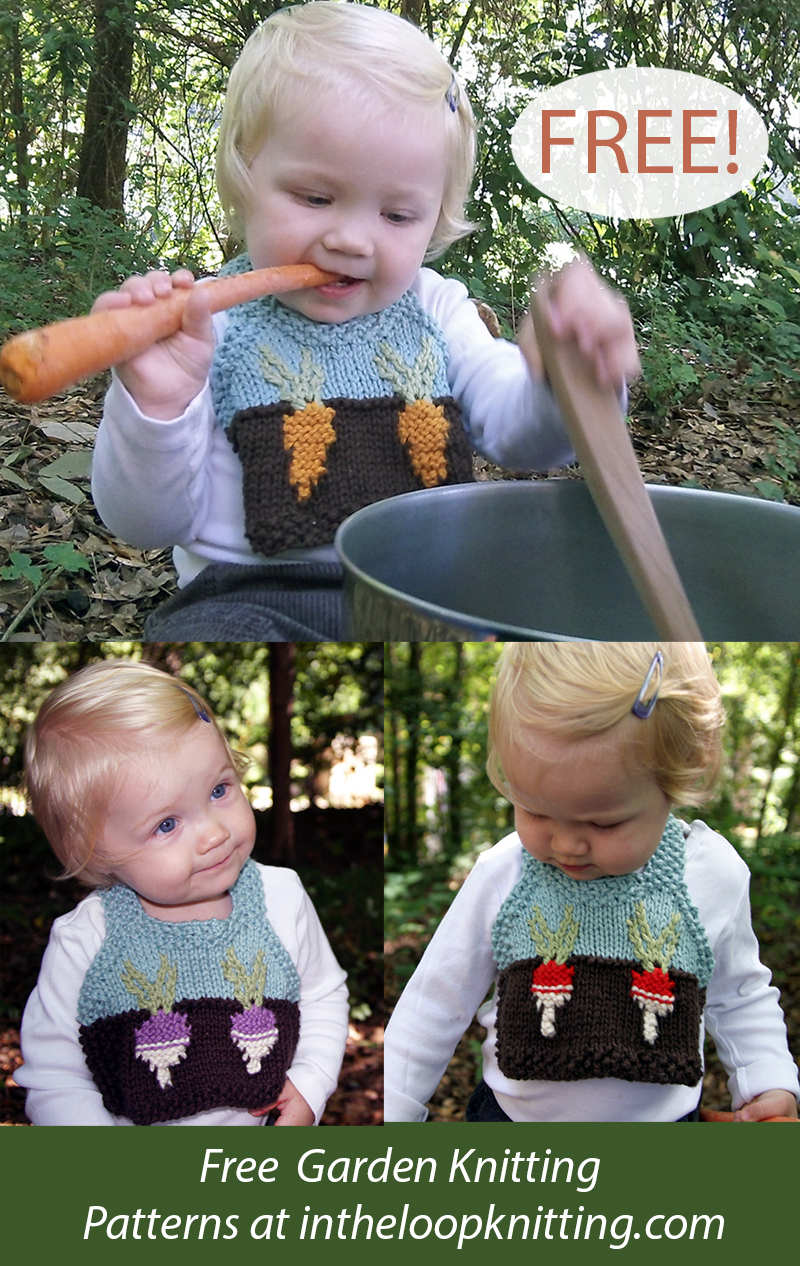 Free Baby Bib Knitting Pattern Rooted Bibs