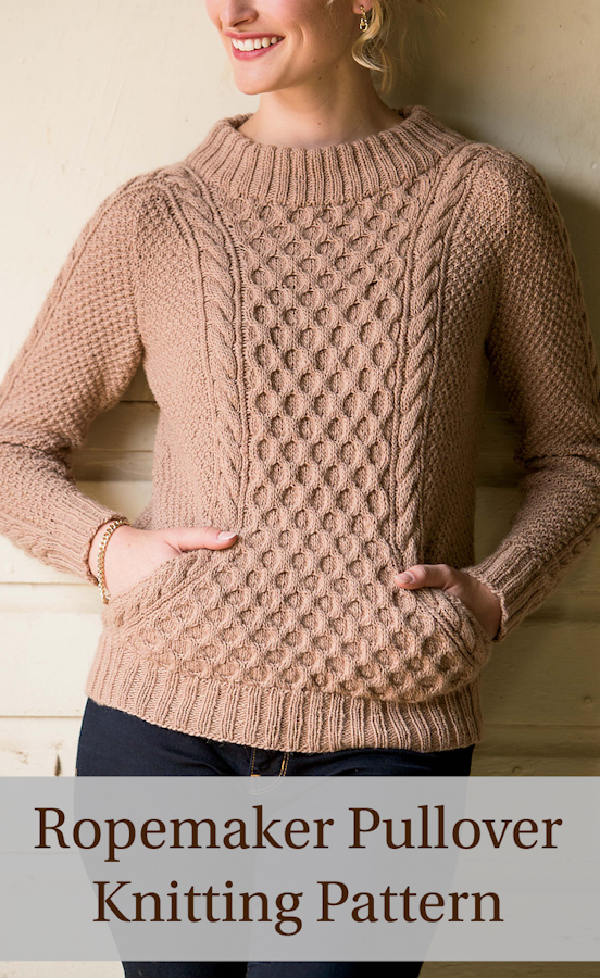 Knitting Pattern for Ropemaker Pullover