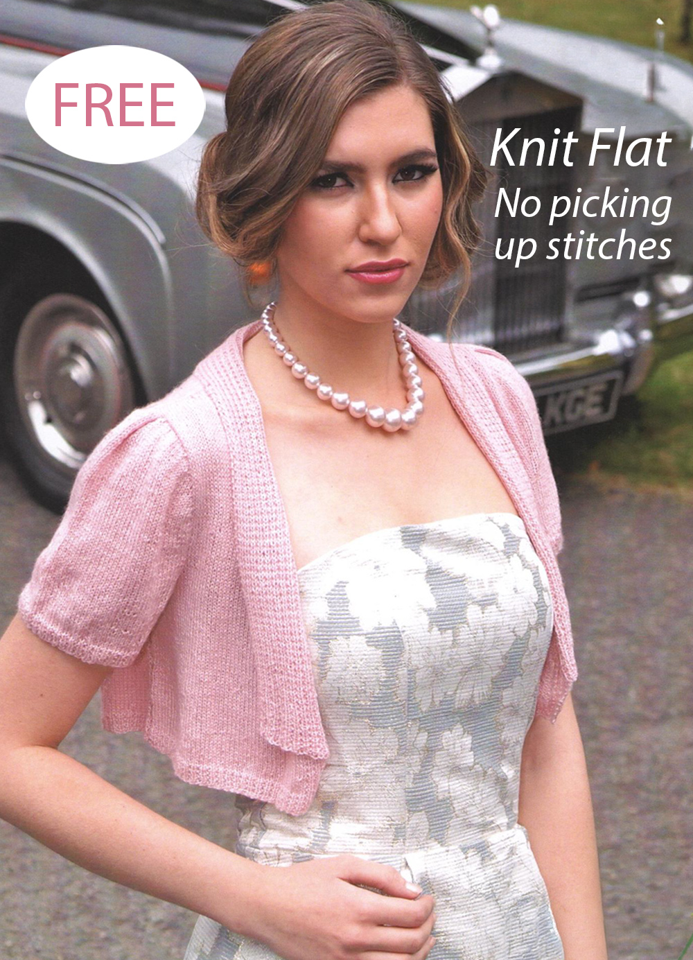 Free Knitting Pattern Rosa Short Sleeve Cardigan