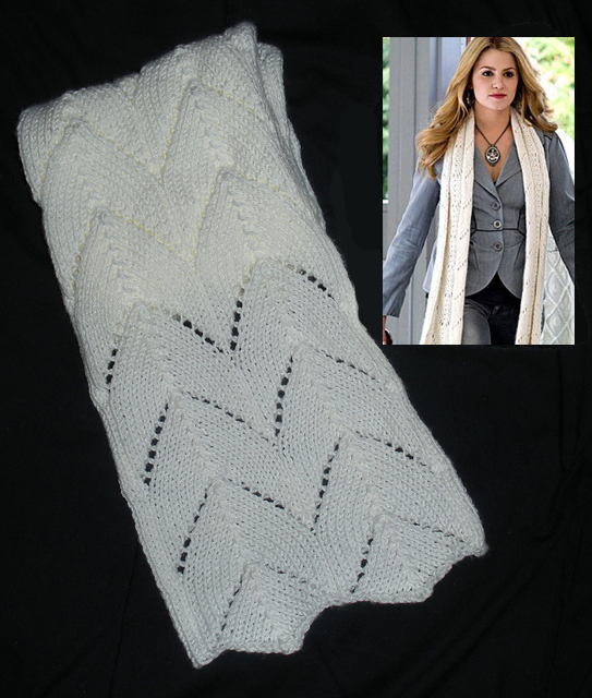 Free Knitting Pattern for Twilight - Rosalie Hale Scarf