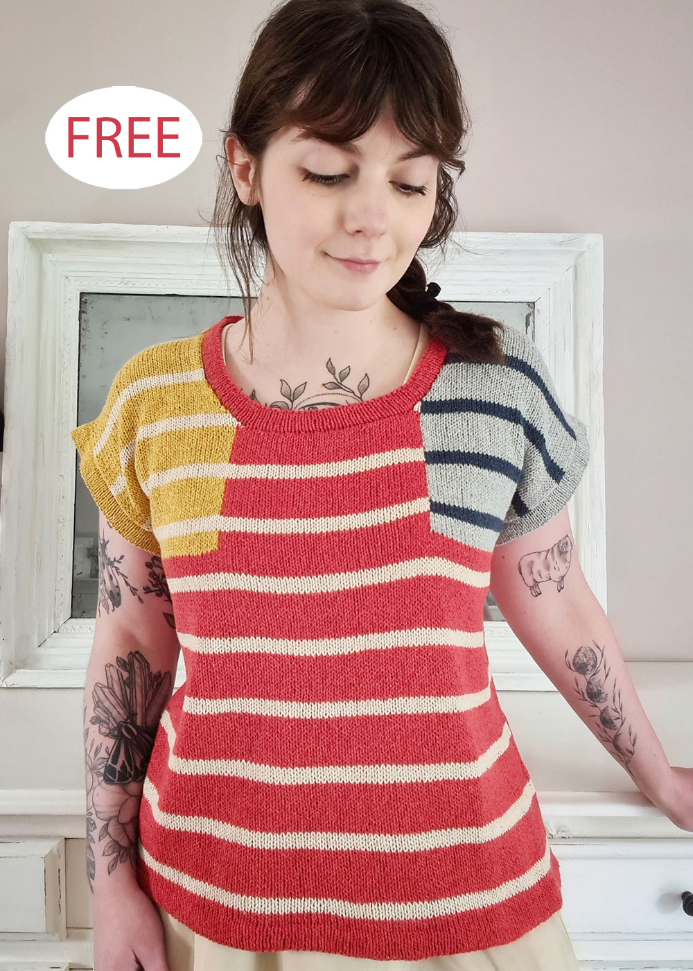 Free Women's Rosamande Top Knitting Pattern