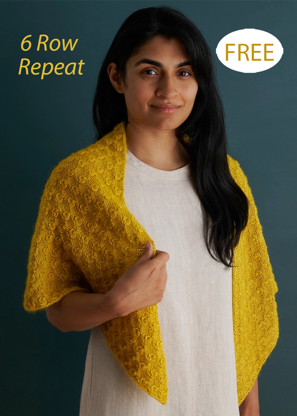 Free Easy Rosebud Shawl Knitting Pattern
