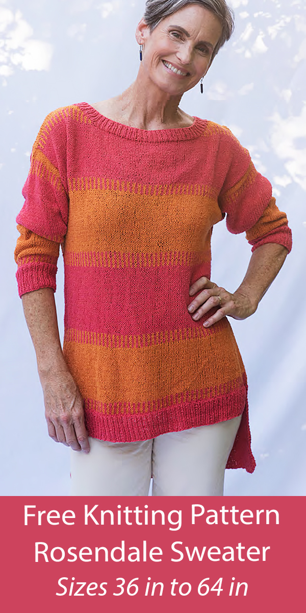 Free Knitting Pattern Rosendale Sweater
