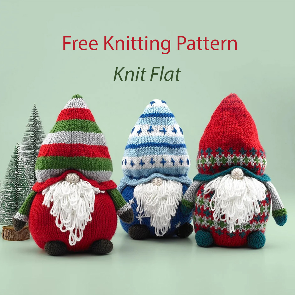 Free Frosty Hollow Christmas Gnomes Knitting Pattern Stash Buster
