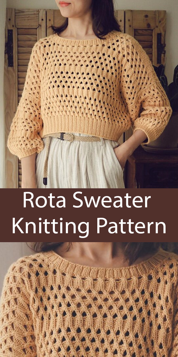 Rota Sweater Knitting Pattern