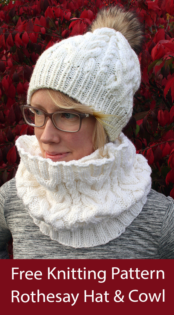 Free Rothesay Hat and Cowl Knitting Pattern