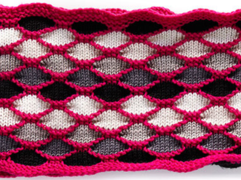 Free Knitting Pattern for Roulette Chic Cowl