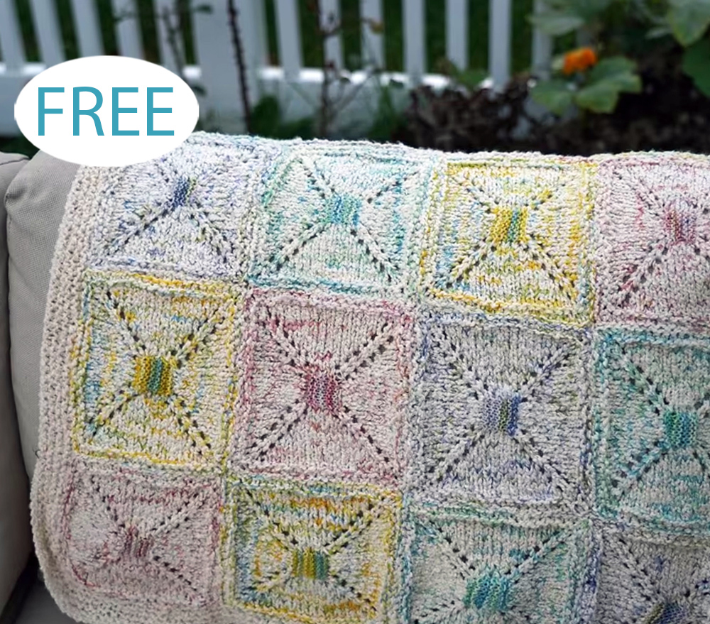 Free Round About Baby Blanket Knitting Pattern