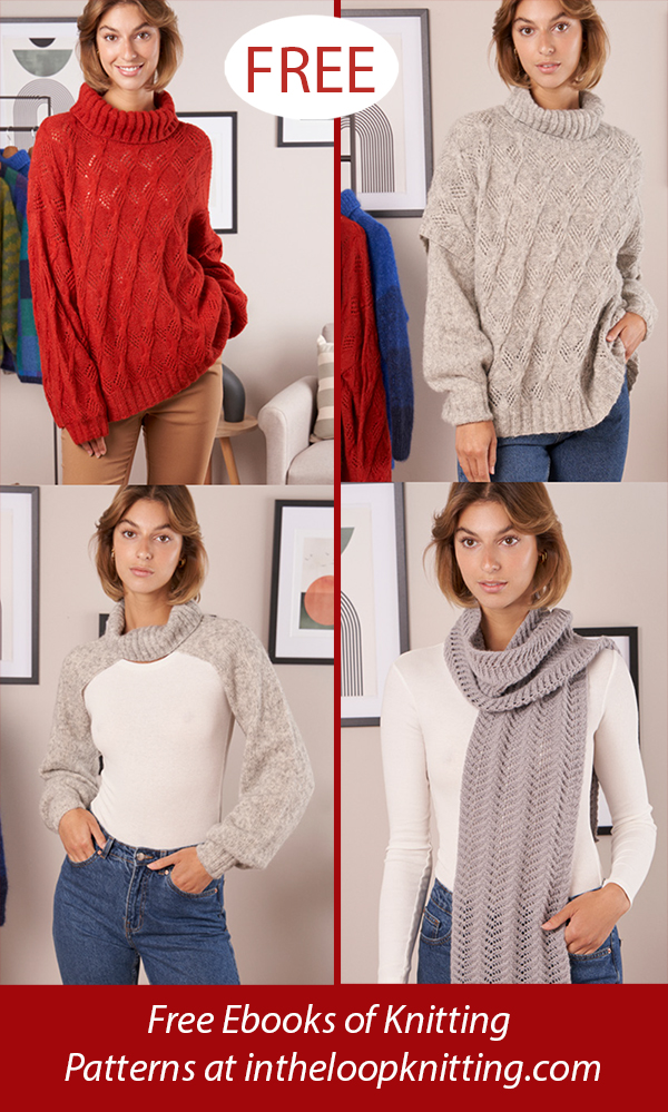 Free Sweater and Scarf Knitting Pattern Ebook