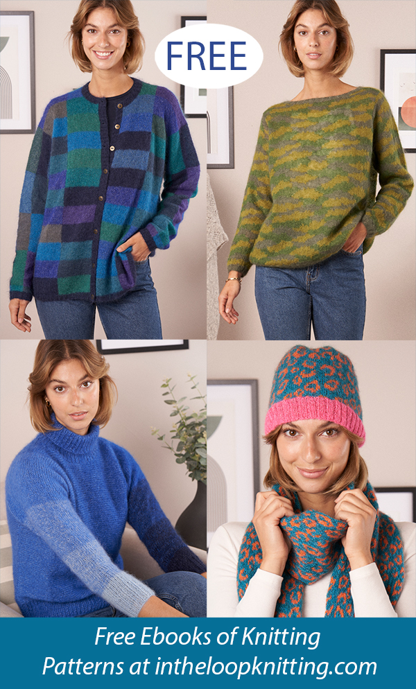 Free Cardigan, Pullovers, Hat and Scarf Knitting Pattern Ebook