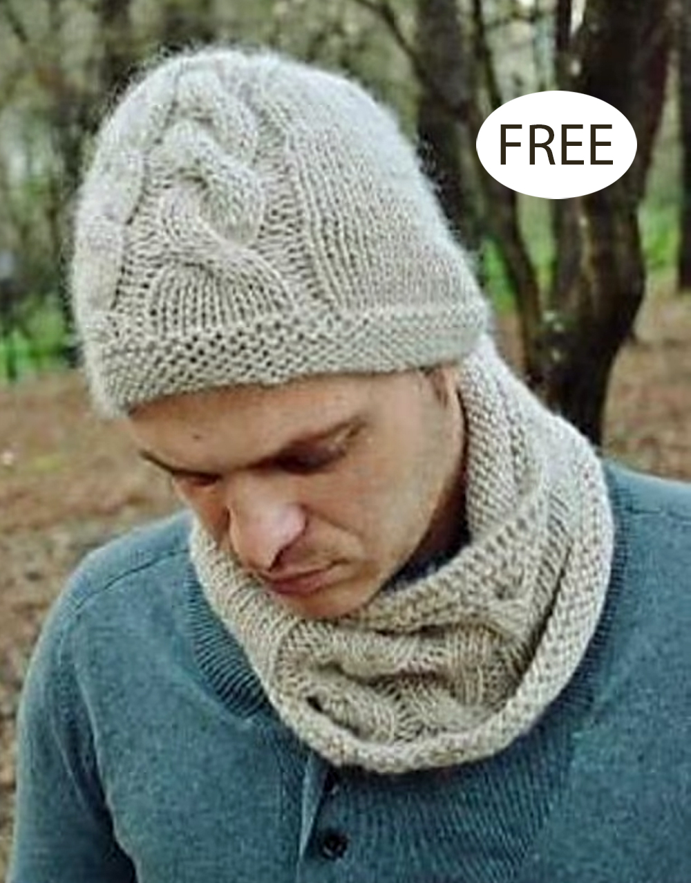 Free Ruben Hat and Cowl Knitting Pattern