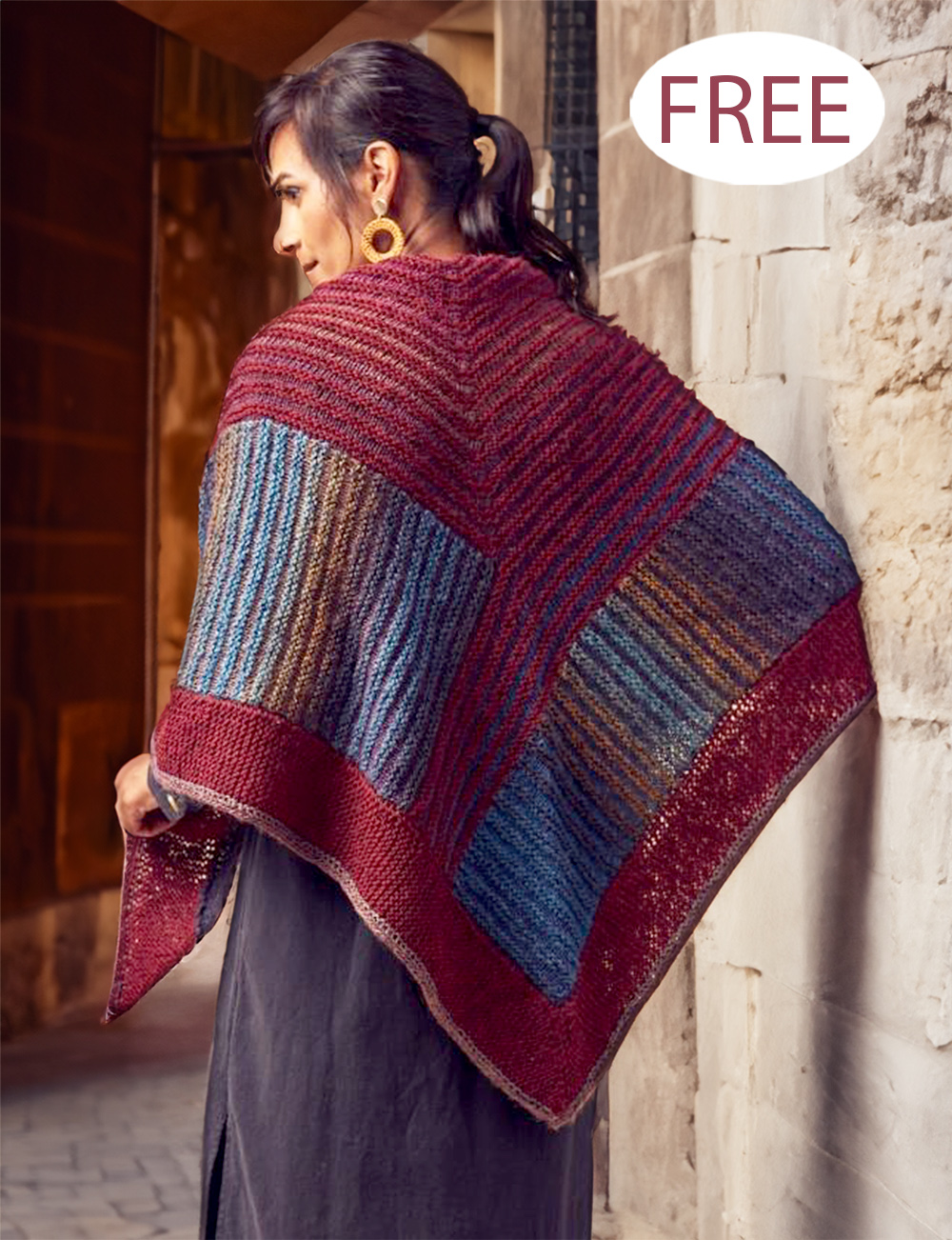 Ruby Shawl DK Knitting Pattern