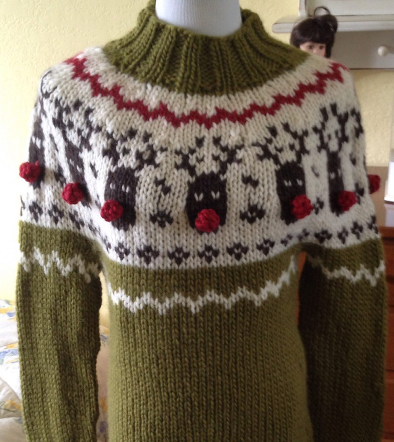 Free Knitting Pattern for Rudolph Sweater