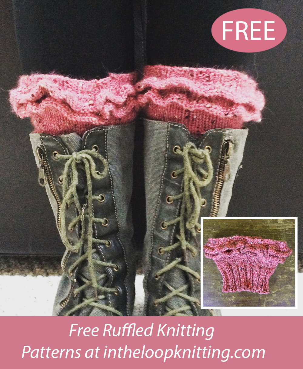 Free Ruffle Boot Cuff Knitting Pattern