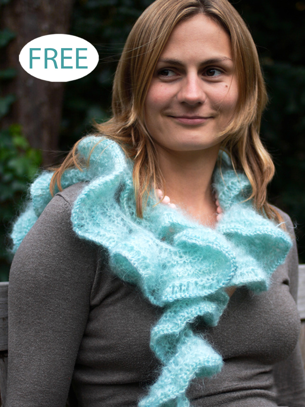 Free Ruffle Lace Scarf Knitting Pattern