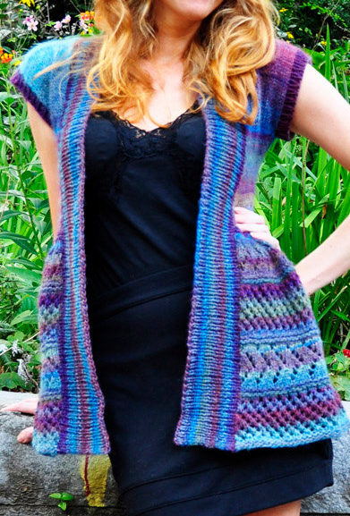 Knitting Pattern for Ruffle Me Up Lace Cardigan