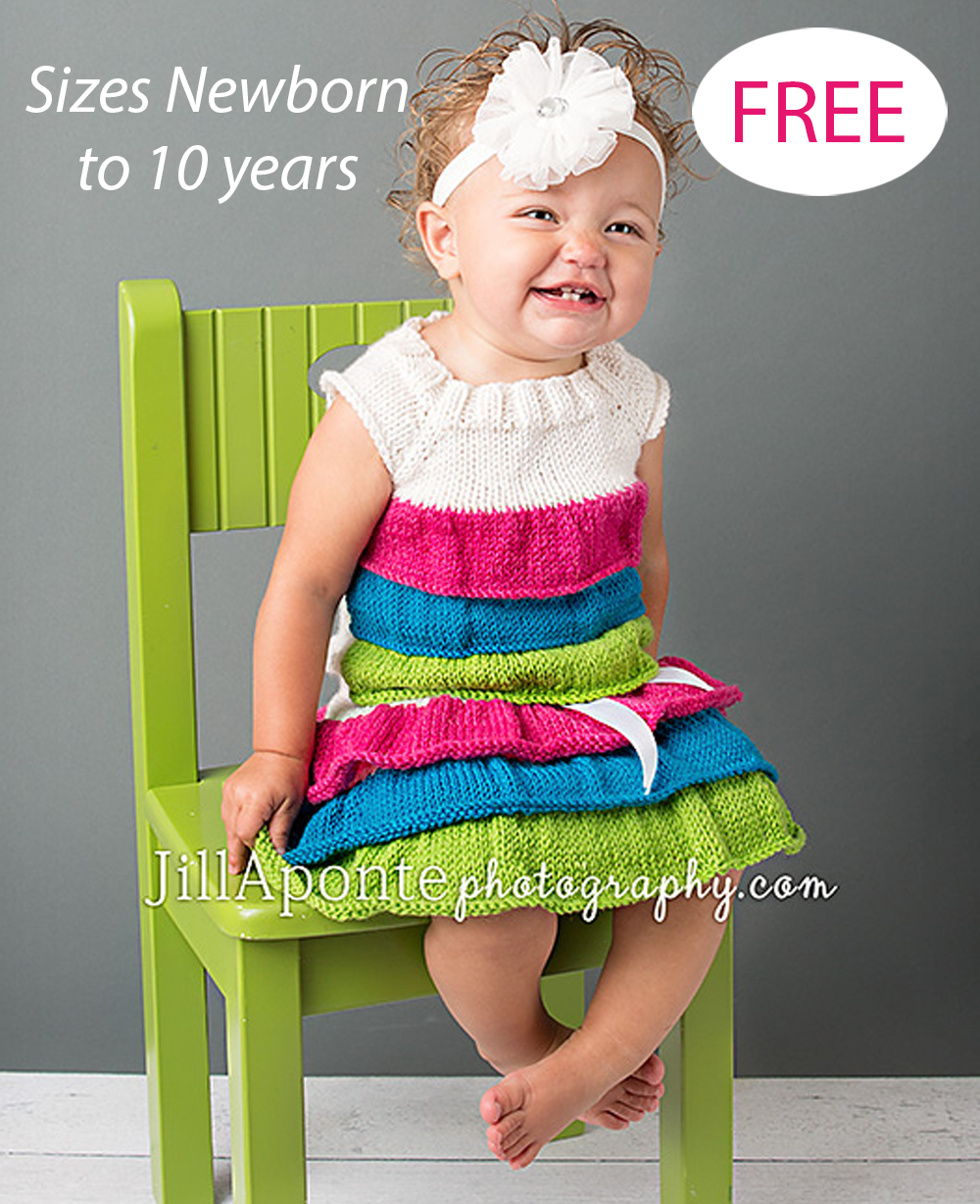 Free Knitting Pattern Ruffle Top and Skirt