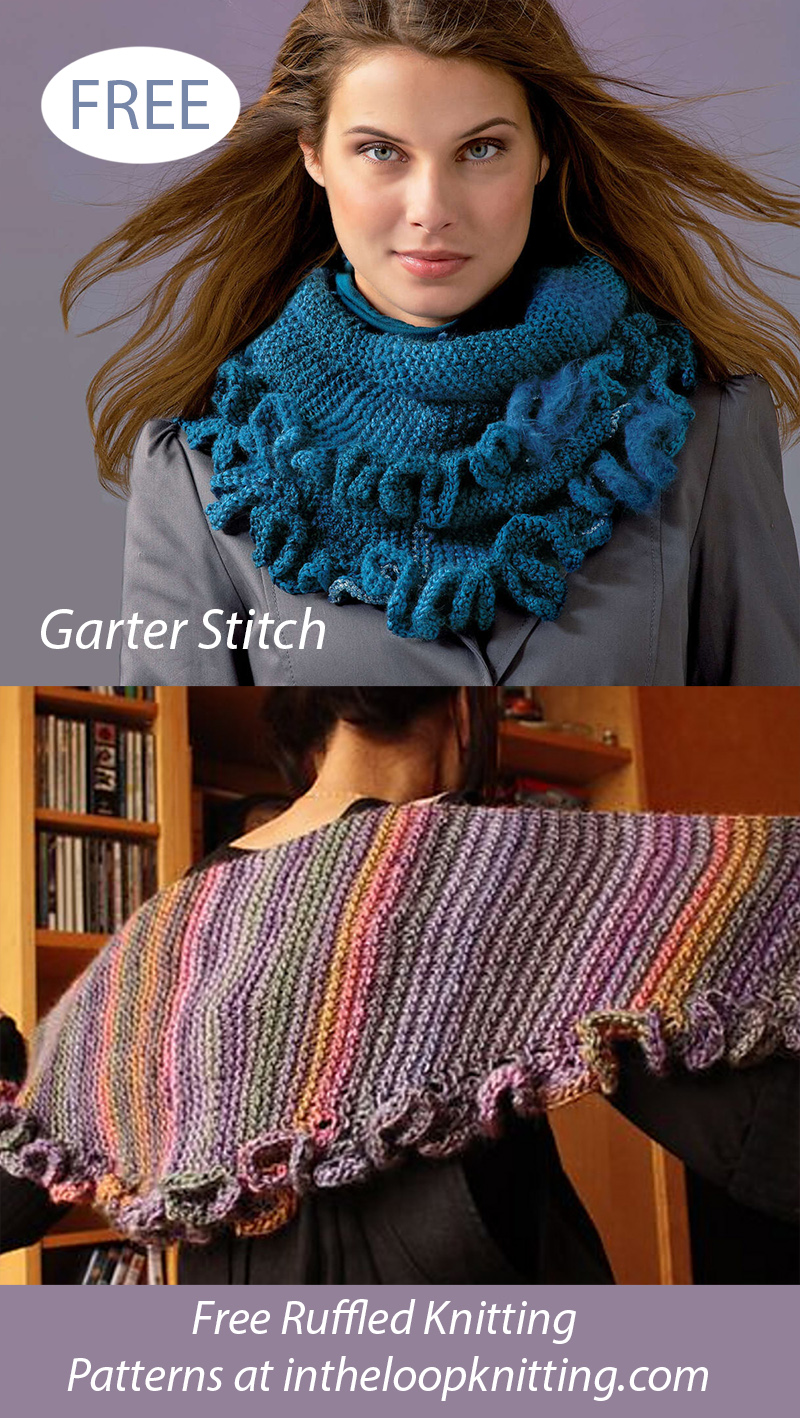 Free Ruffled Warmer Scarf Knitting Pattern