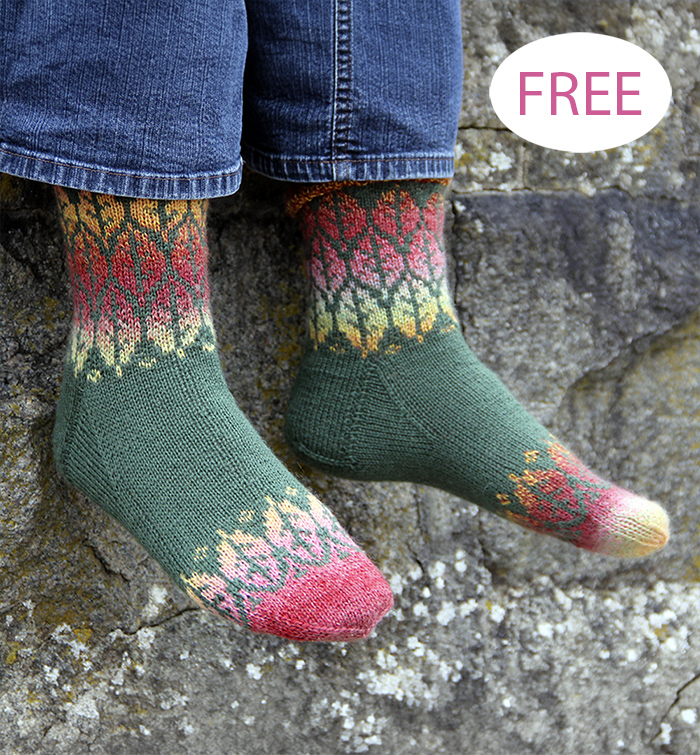 Free Ruska Socks Knitting Pattern