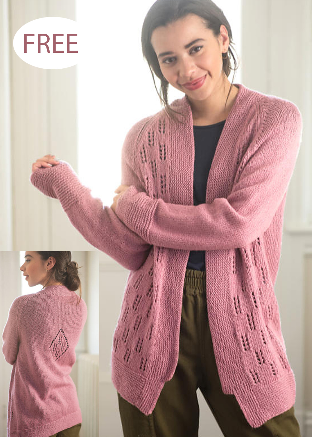 Ruston Cardigan Knitting Pattern Set
