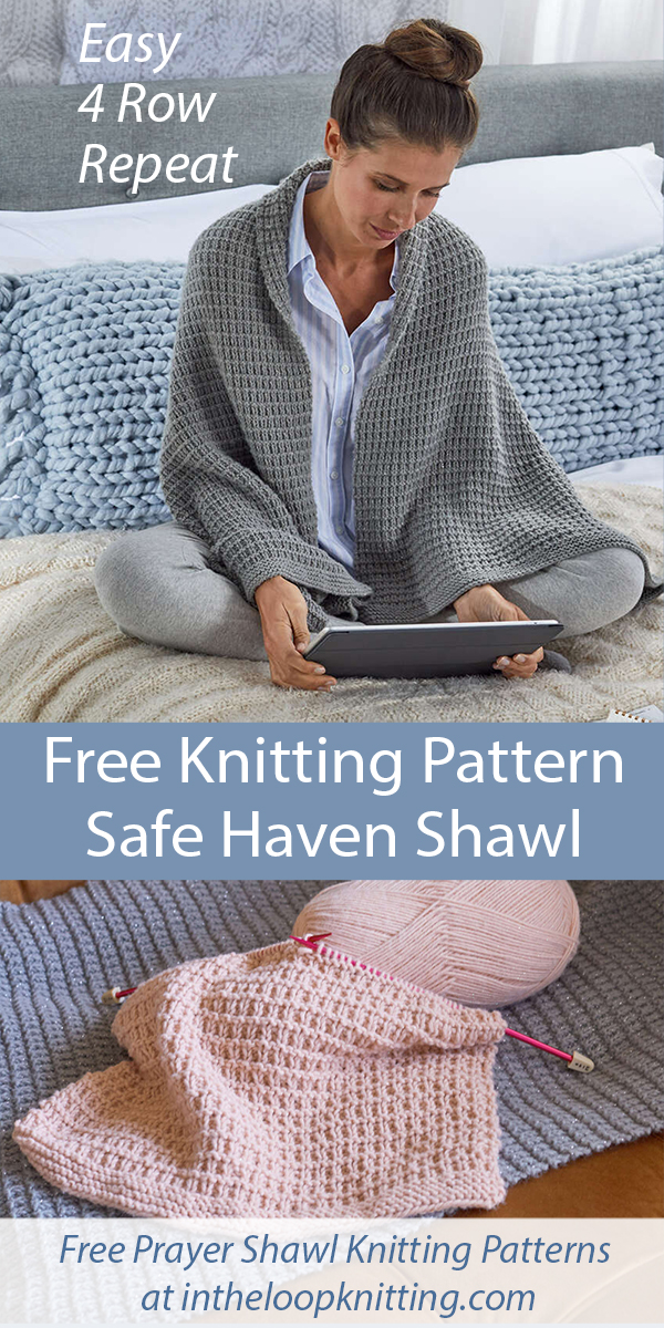 Free Prayer Shawl Knitting Pattern Safe Haven Shawl