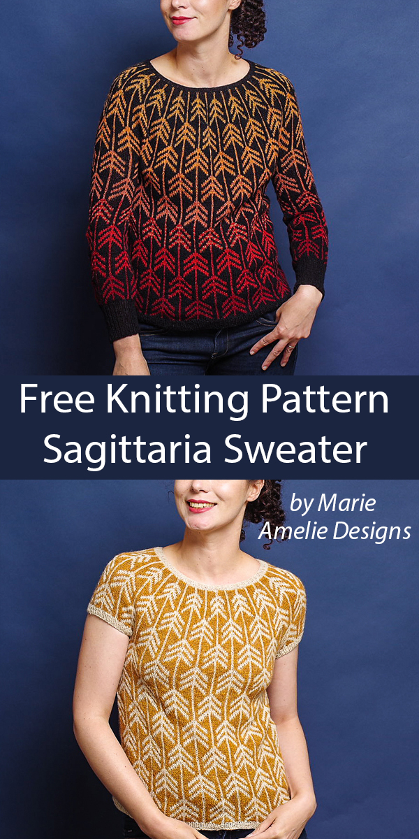 Sagittaria Sweater Free Knitting Pattern