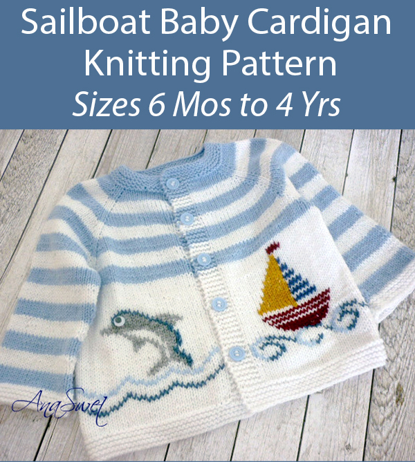 Baby Knitting Pattern for Sailboat Baby Cardigan