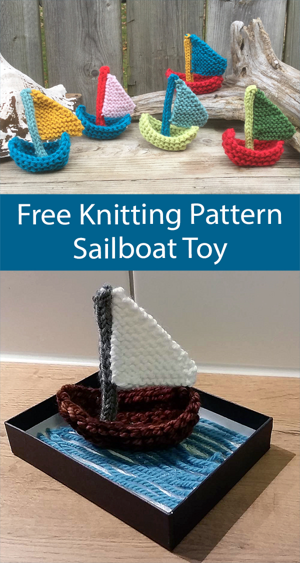 Free Sailboat Knitting Pattern Toy Boat