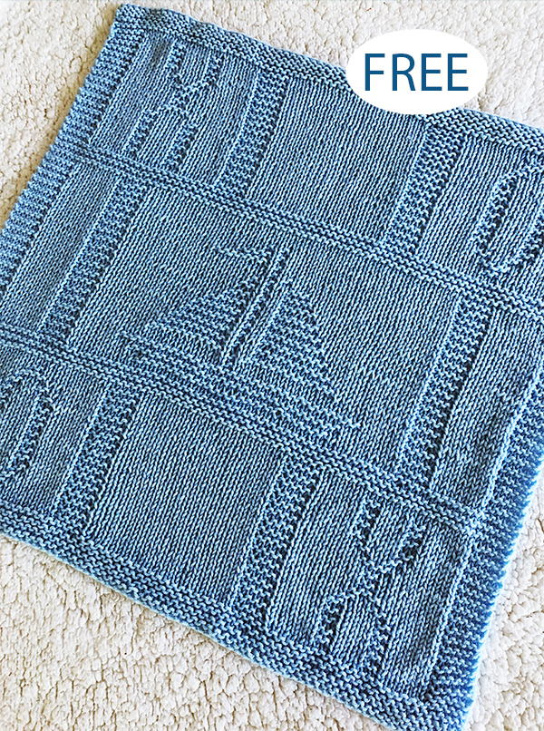 Free Sailboat XOXO Baby Blanket Knitting Pattern