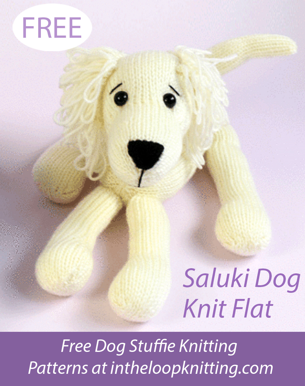 Free Saluki Dog Knitting Pattern by Amanda Berry