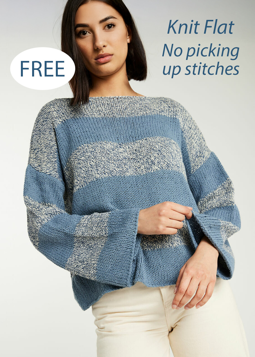 Free Salute Sweater Easy Pullover Knitting Pattern