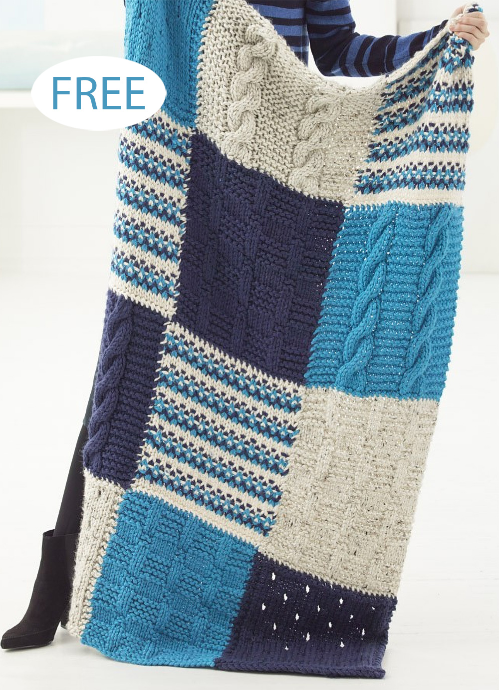 Free Sampler Lapghan Knitting Pattern