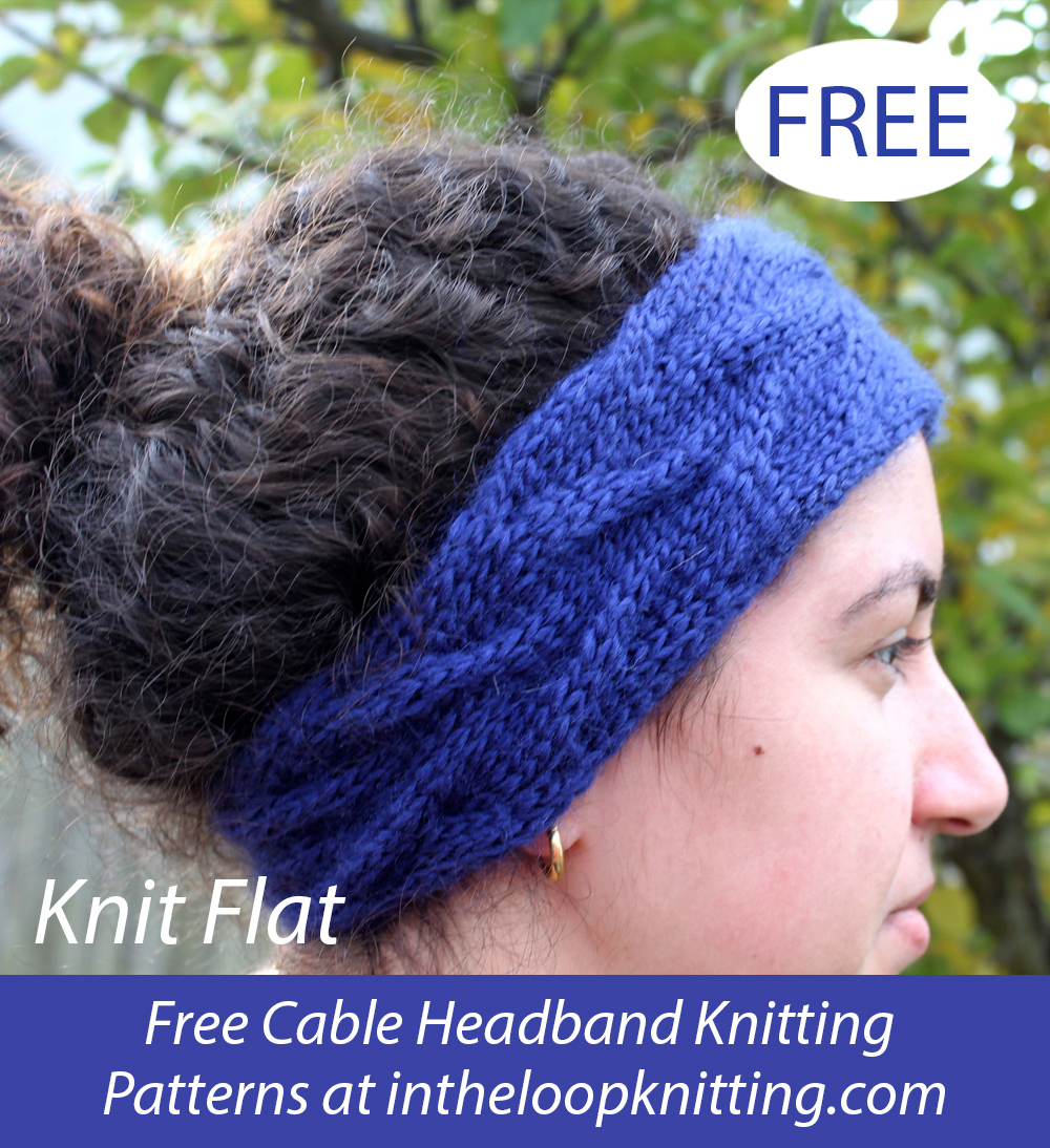 Free Knitting Pattern Sand Cable Headband