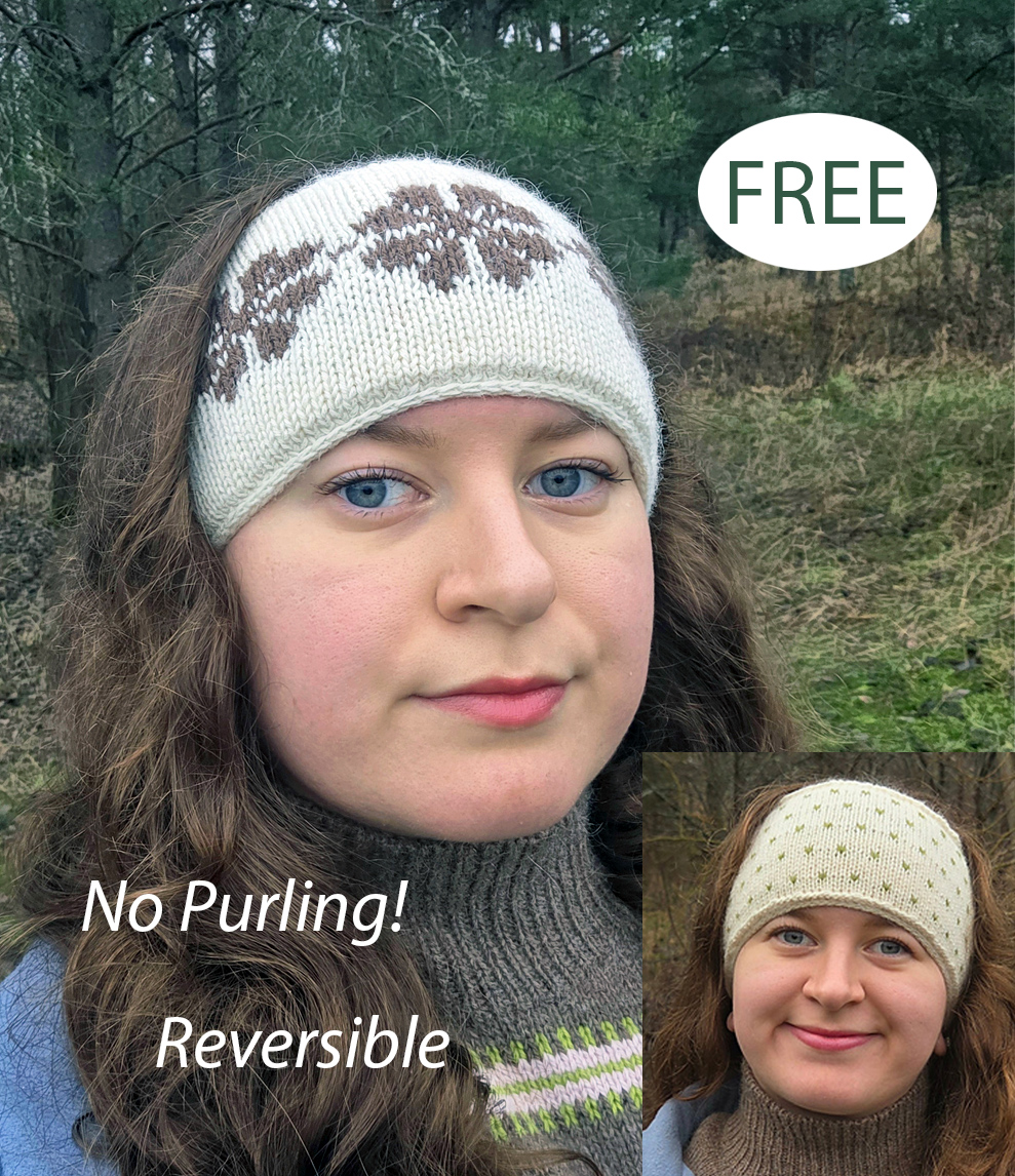 Sandwich Headband Free Knitting Pattern