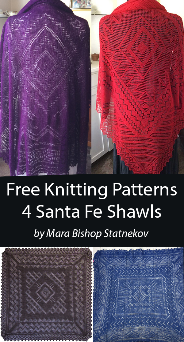 Free Santa Fe Shawls Knitting Pattern