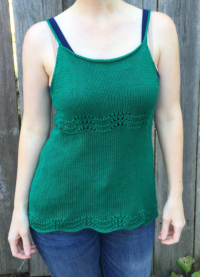 Free Knitting Pattern for Sarah Tank Top