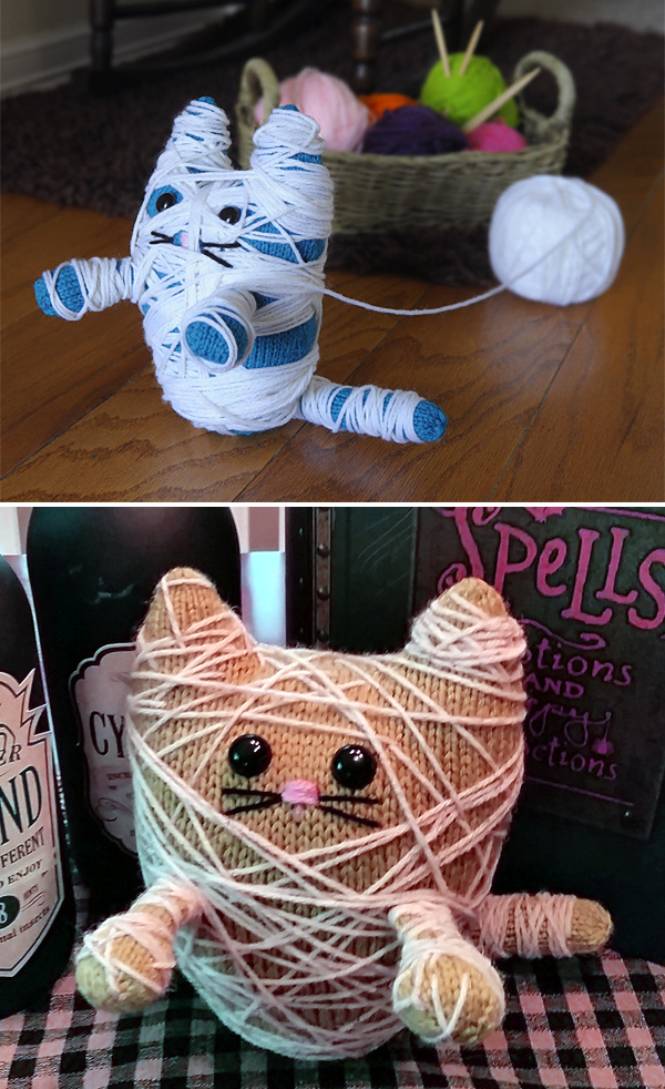 Free Knitting Pattern for Sarcophacat