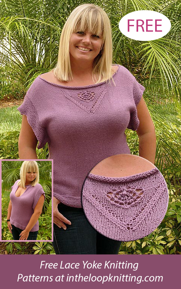 Free Sarita Tee Top Knitting Pattern